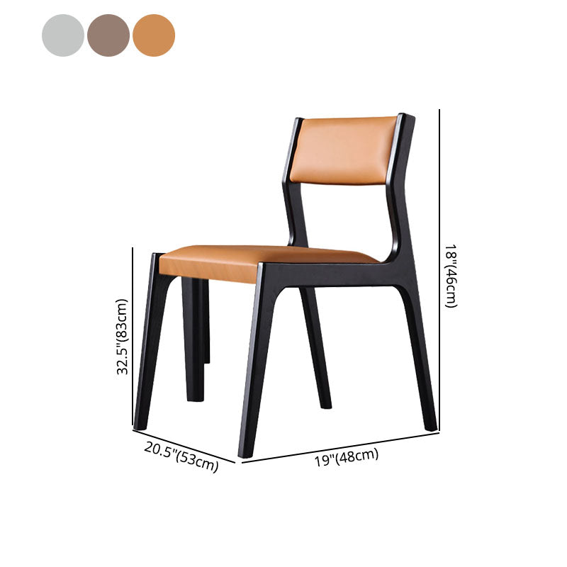 Estilo moderno que cena la cocina de las sillas de madera que cena la silla lateral sin brazos
