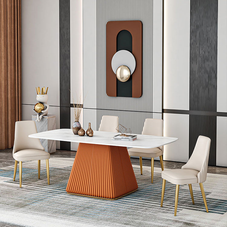 Glam 1/2/5/7 stukken Dinerset Sintered Stone Dining Furniture voor thuisgebruik