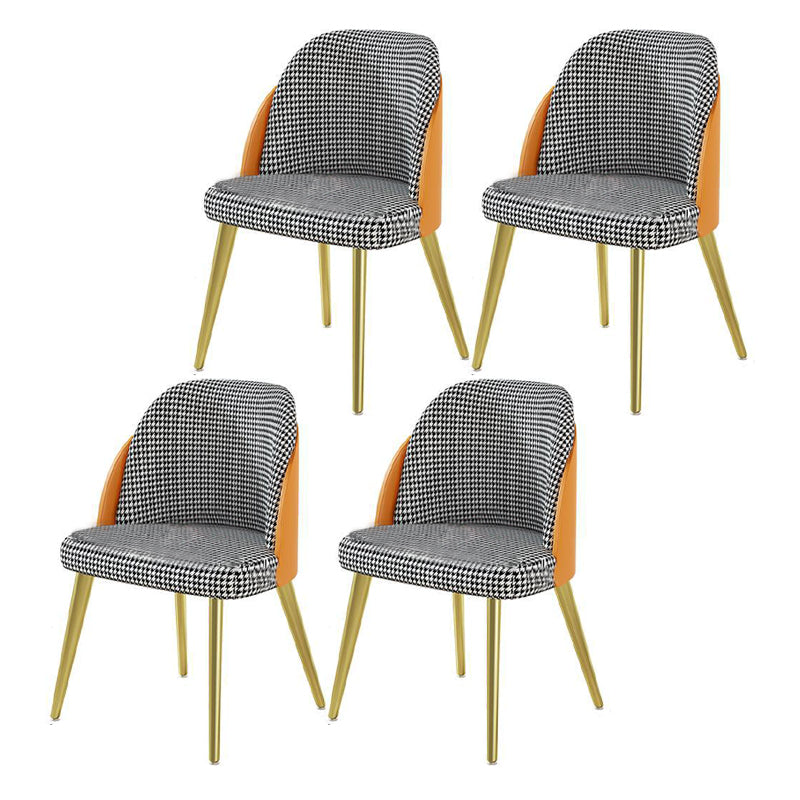 1/4/5/7 Pcs Metal Scandinavian Dining Room Set with Rectangle Table Dinette Set