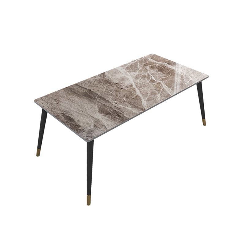 Modern 1/2/5/7 stuks grijs grijze eetterset sinteren stenen eettafel met lederen stoelen