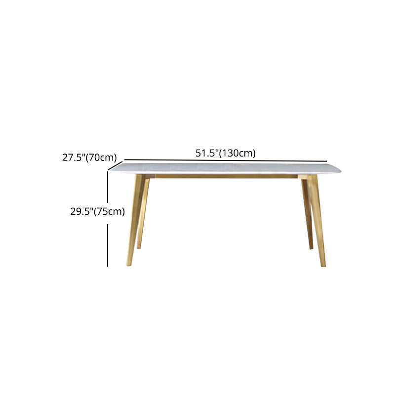 1/4/5/7 Pcs Metal Glam Dining Room Set with Rectangle Table Dining Set