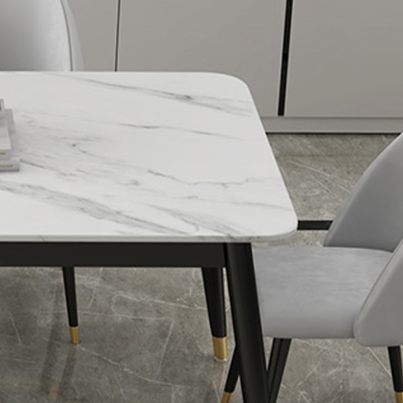 Glam 1/3/5/7 Pieces Dining Set Sintered Stone Dining Table for Home Use