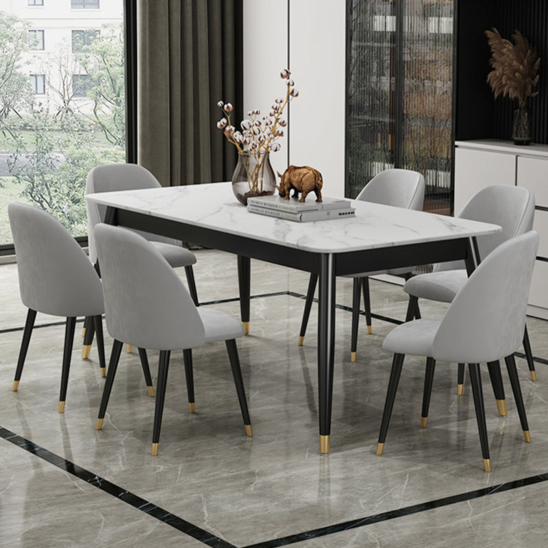Glam 1/3/5/7 Pieces Dining Set Sintered Stone Dining Table for Home Use
