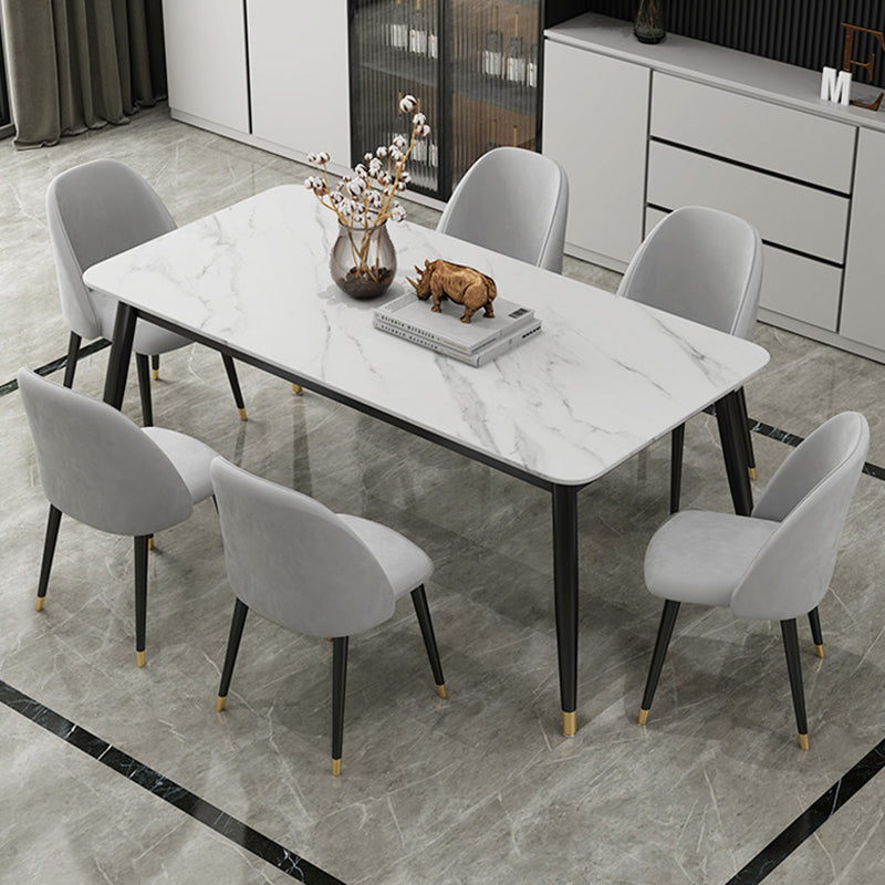 Glam 1/3/5/7 Pieces Dining Set Sintered Stone Dining Table for Home Use