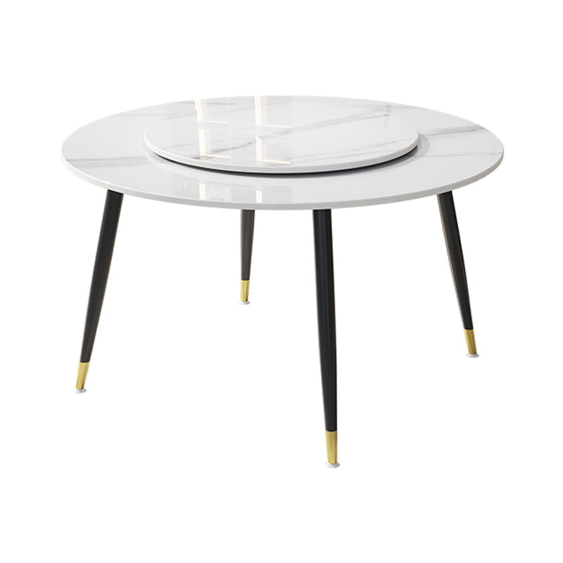1/4/7 pc's metaal moderne eetkamer set met ronde tafel eetgelegenheden set