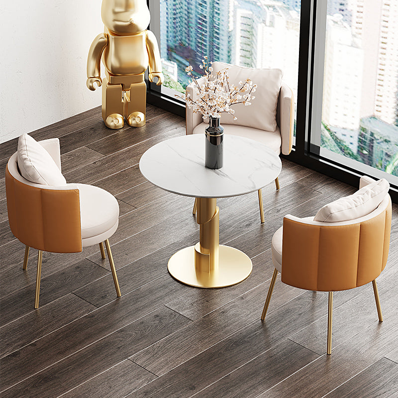 Glam 1/3/4/5 stukken Dinerset Witte Sintered Stone Eetting Table