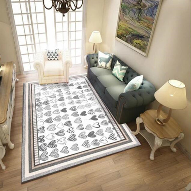 Light Gold Ginkgo Biloba Rug Polyester Simple Rug Washable Rug for Drawing Room