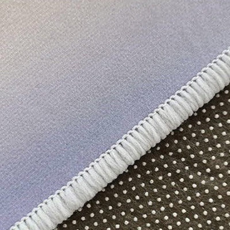 Weißer abstrakter Muster Teppich Polyester einfacher Teppich Waschbar Teppich für Wohnzimmer