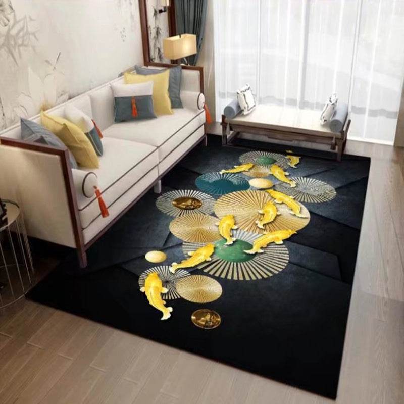 Army Modern Rug Polyéster Área de mariposa RUG RUG RUG de respaldo sin deslizamiento para sala de estar