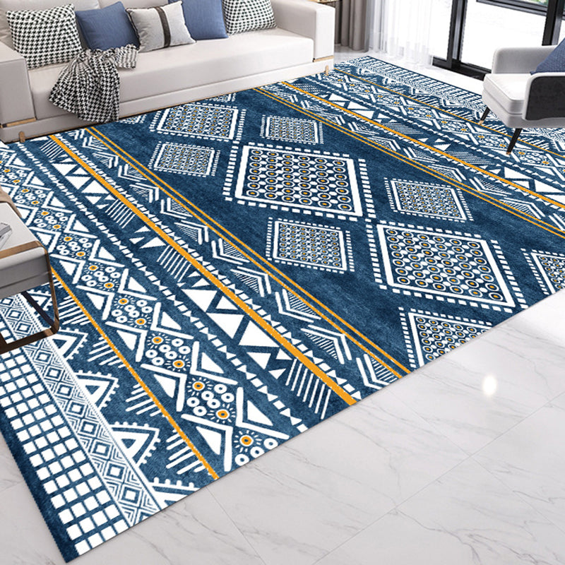 Gold Modern Teppich Polyester Graphic Teppich Waschbar Teppich für Wohnzimmer