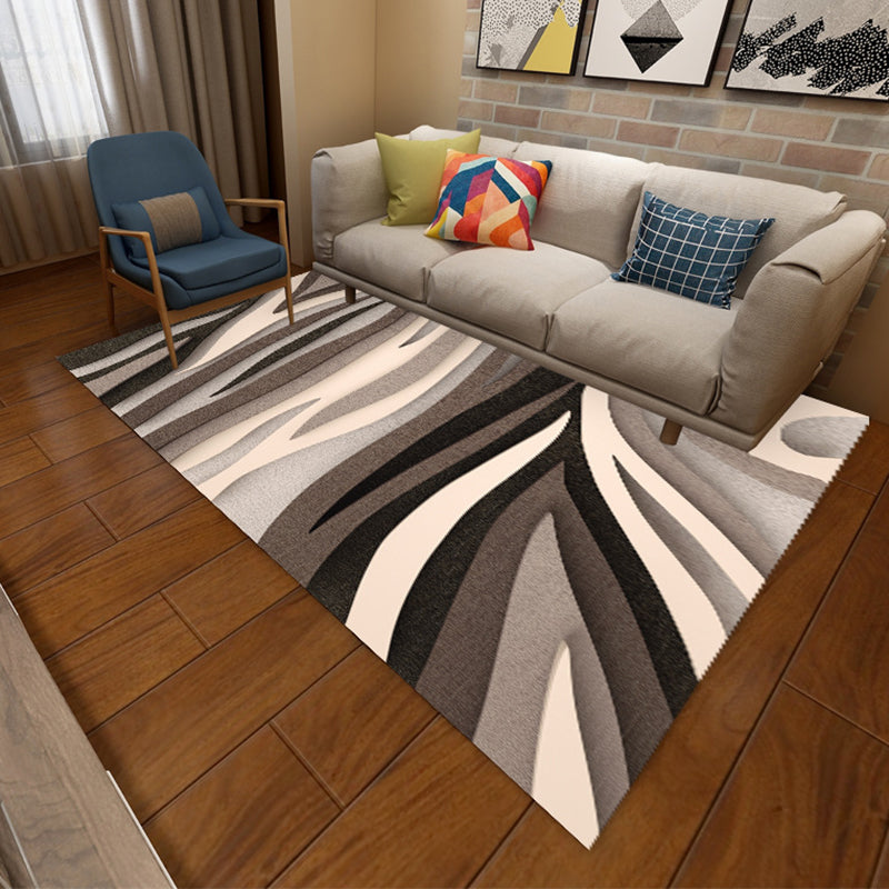 Gold Modern Teppich Polyester Graphic Teppich Waschbar Teppich für Wohnzimmer