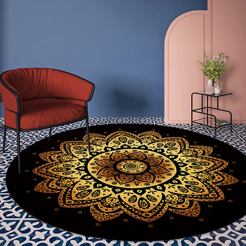 Vintage Teppich Polyester Grafik Teppich Färbung widerstandsfähiger Teppich für Wohnkultur