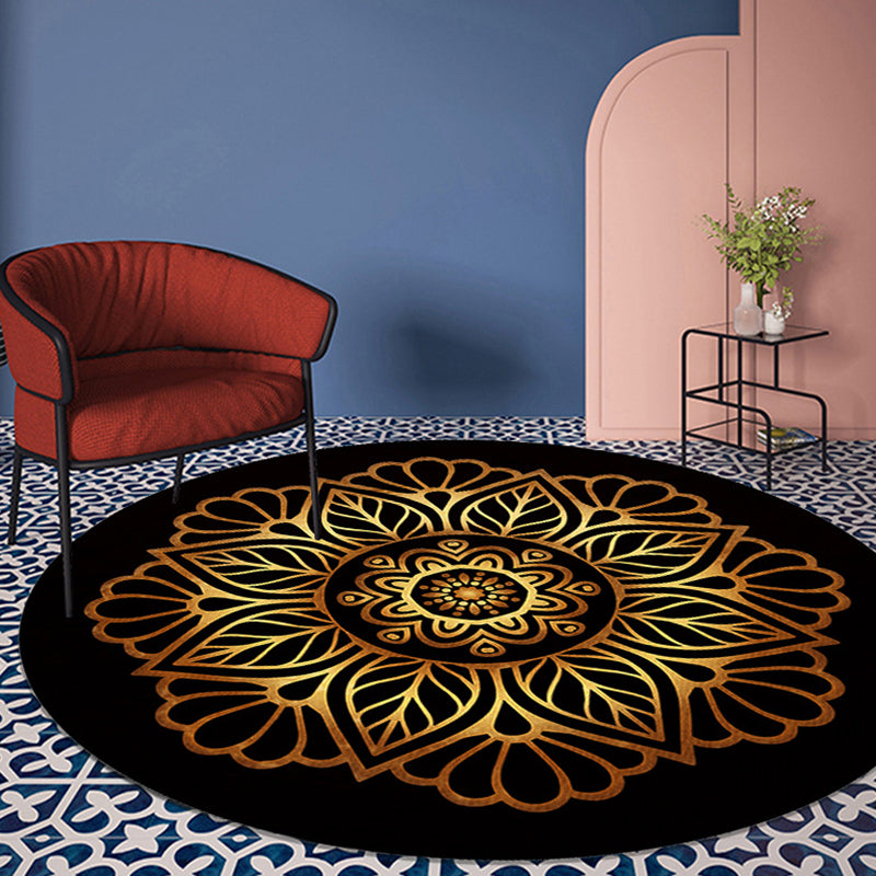 Vintage Teppich Polyester Grafik Teppich Färbung widerstandsfähiger Teppich für Wohnkultur