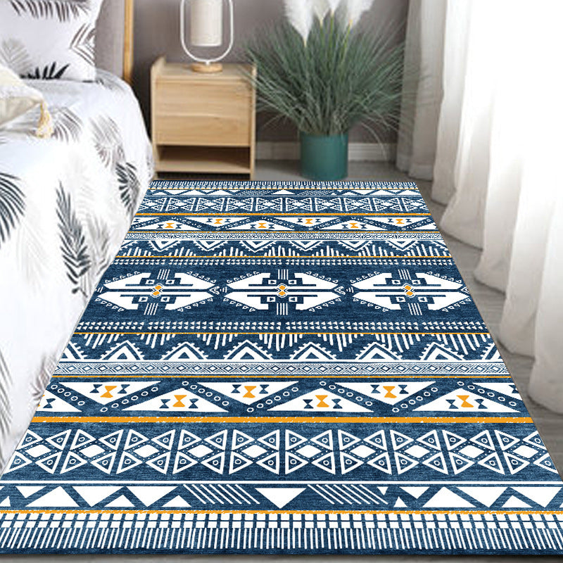 Traditional Carpet Southwestern Pattern Rug Polyester Pet Friendly Indoor Carpet