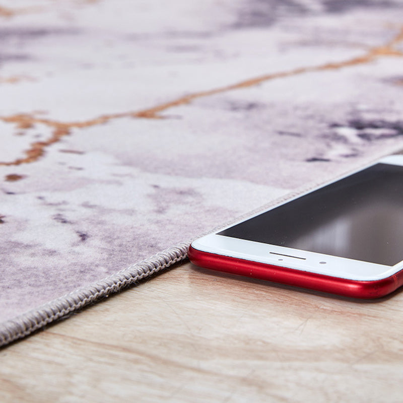 Leichter Luxus Teppich Polyester Farbblock Teppich Waschbar Teppich für Wohnkultur