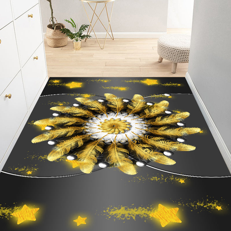 Moderner Teppich Polyester glänzender Teppich Färbung widerstandsfähiger Teppich für Wohnzimmer