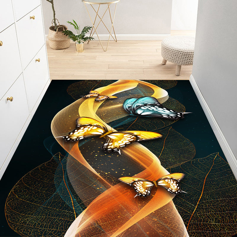 Moderner Teppich Polyester glänzender Teppich Färbung widerstandsfähiger Teppich für Wohnzimmer