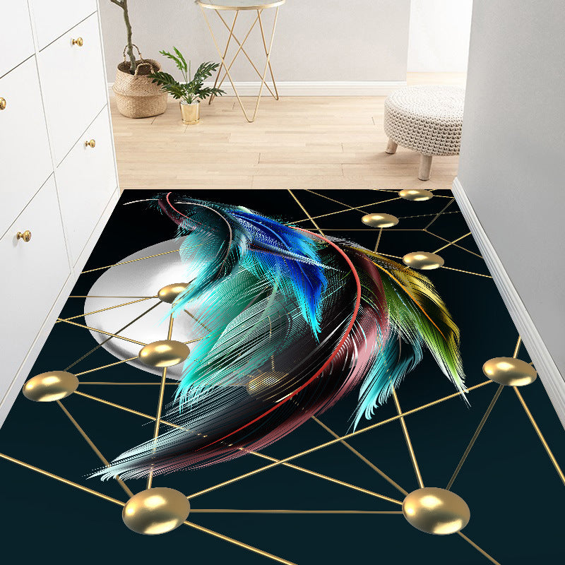 Moderner Teppich Polyester glänzender Teppich Färbung widerstandsfähiger Teppich für Wohnzimmer