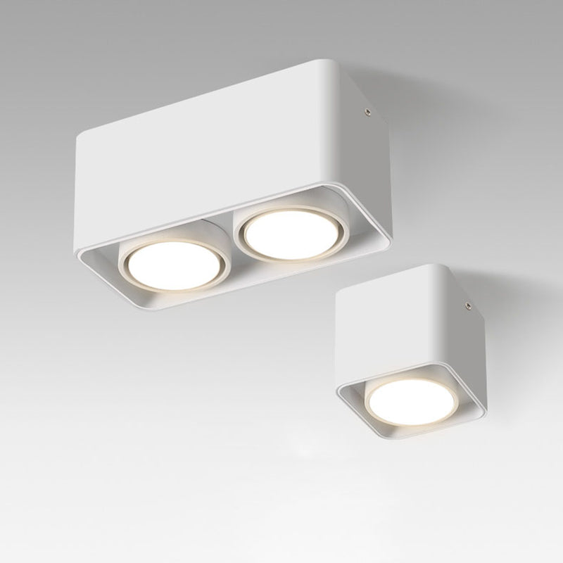 Plafonnier LED en forme de géométrie, montage encastré en aluminium, Style moderne et Simple, pour salon et chambre à coucher