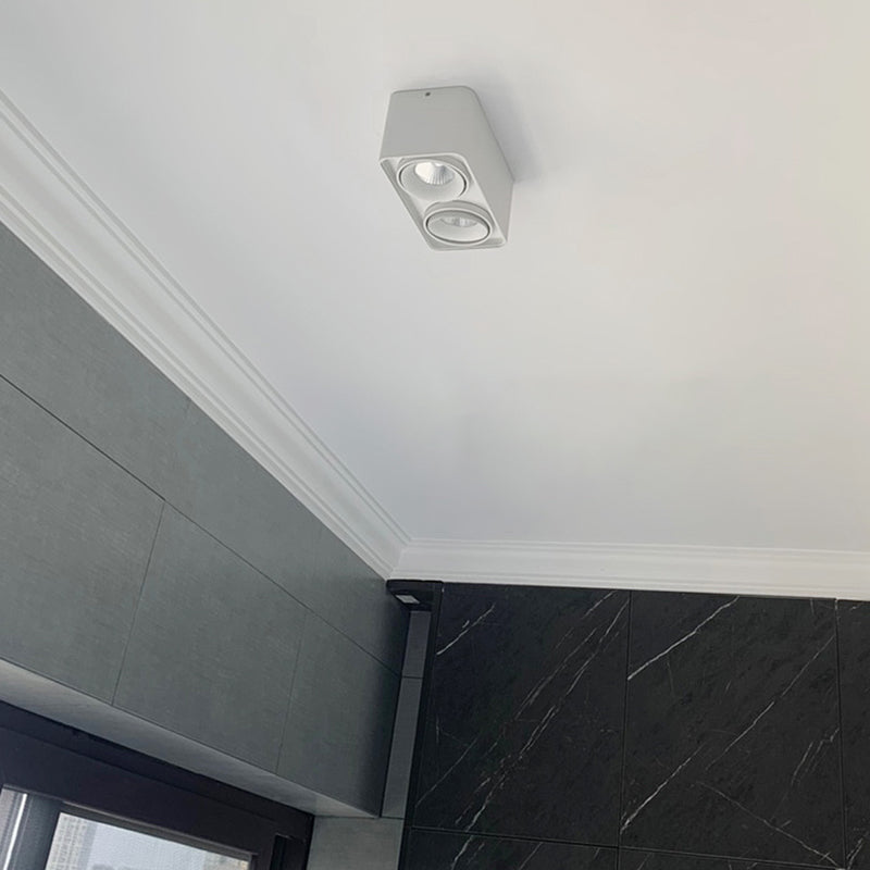 Plafonnier LED en forme de géométrie, montage encastré en aluminium, Style moderne et Simple, pour salon et chambre à coucher