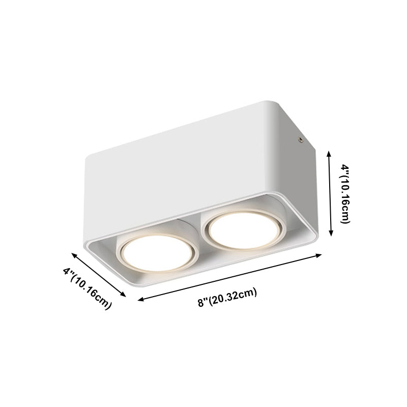 Plafonnier LED en forme de géométrie, montage encastré en aluminium, Style moderne et Simple, pour salon et chambre à coucher