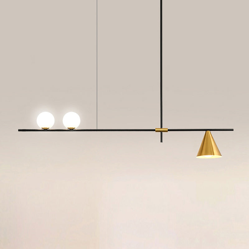 Contemporary Island Light Fixtures Geometric Glass Island Chandelier Lights for Dining Room