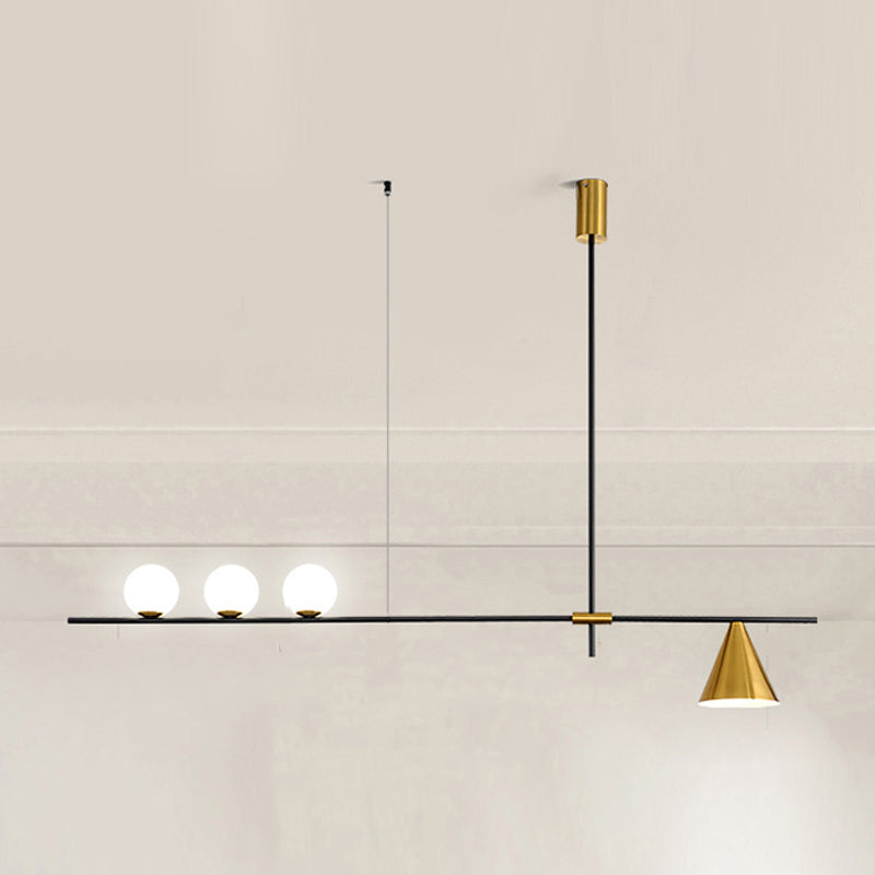 Contemporary Island Light Fixtures Geometric Glass Island Chandelier Lights for Dining Room