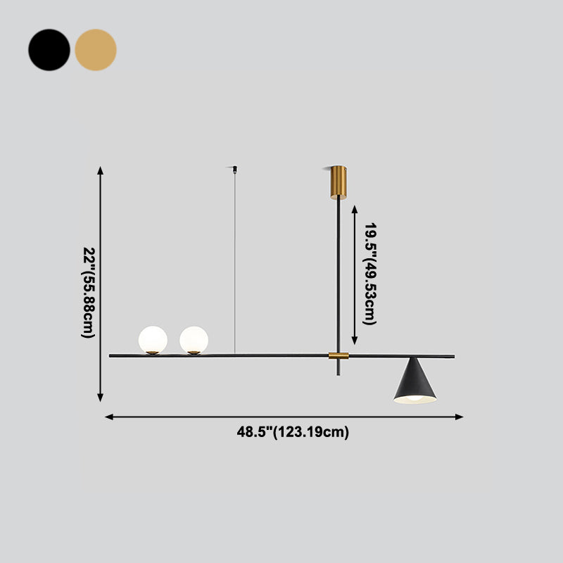 Contemporary Island Light Fixtures Geometric Glass Island Chandelier Lights for Dining Room