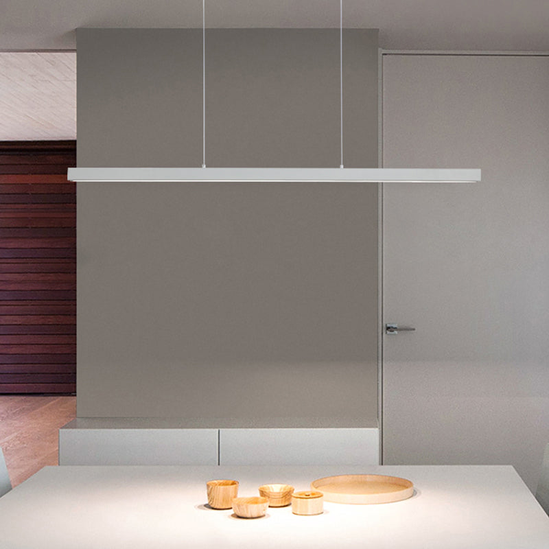 Metal 1-Light Contemporary Pendant Lights Linear Pendant Light Fixture with Acrylic Shade