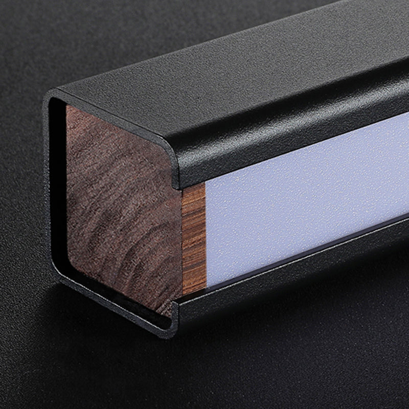 Metal 1-Light Contemporary Pendant Lights Linear Pendant Light Fixture with Acrylic Shade