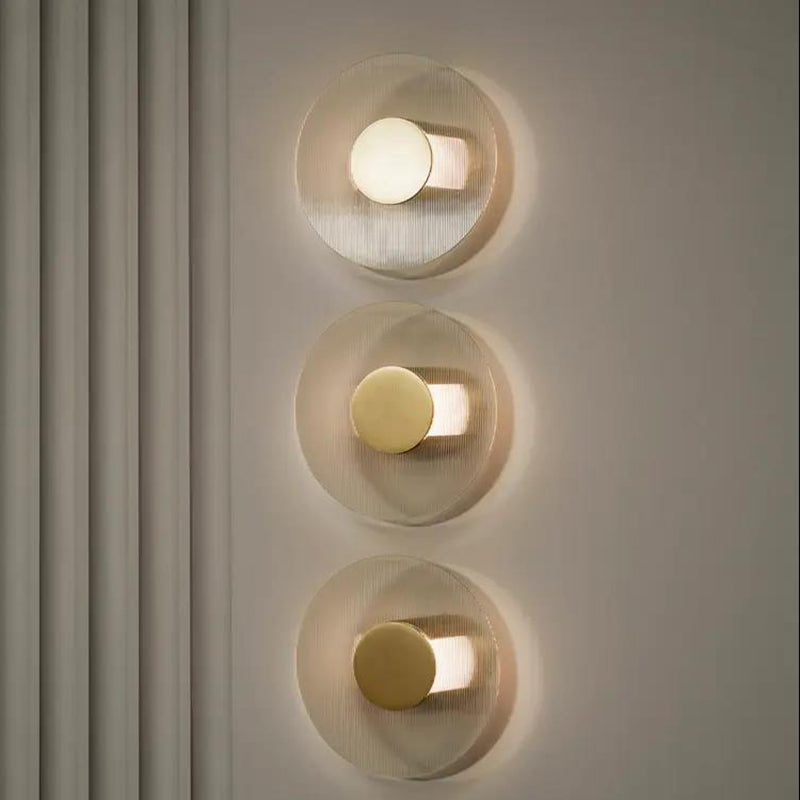 Glass Geometric Wall Sconce Lights Modern Style 1 Light Wall Lighting Ideas