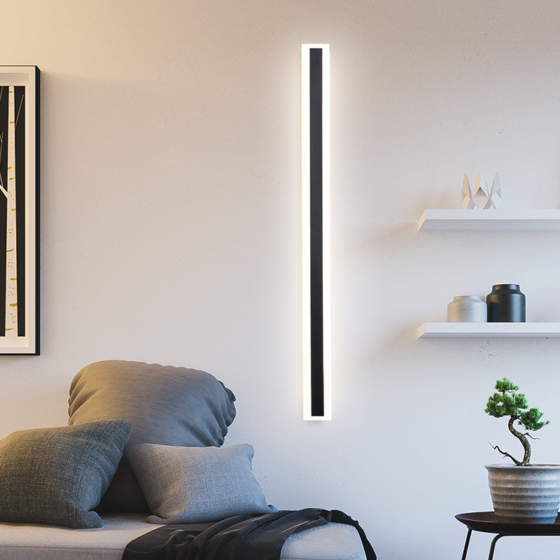 Lineare Form Metall Wandleuchten moderner Stil 1 Lichtwandbeleuchtung