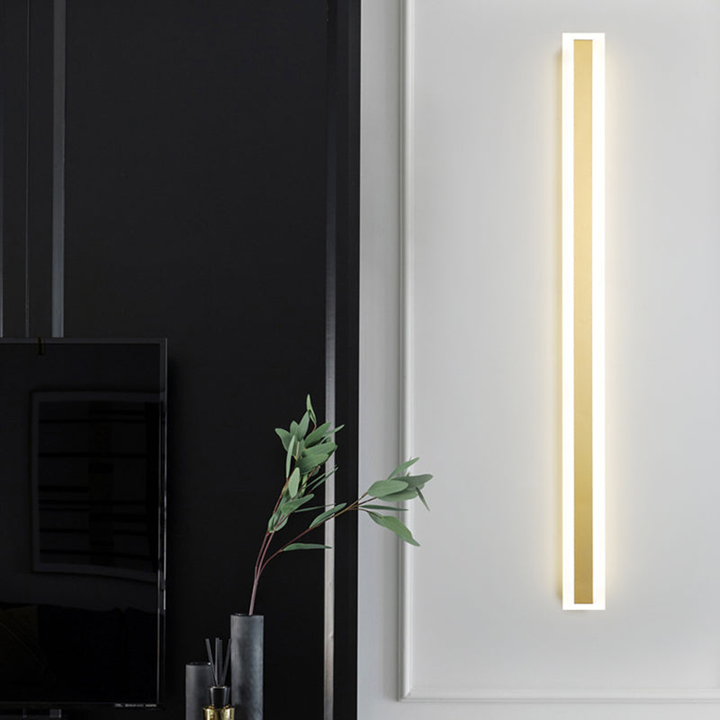 Lineare Form Metall Wandleuchten moderner Stil 1 Lichtwandbeleuchtung