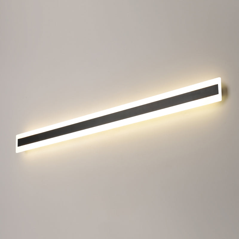 Lineare Form Metall Wandleuchten moderner Stil 1 Lichtwandbeleuchtung