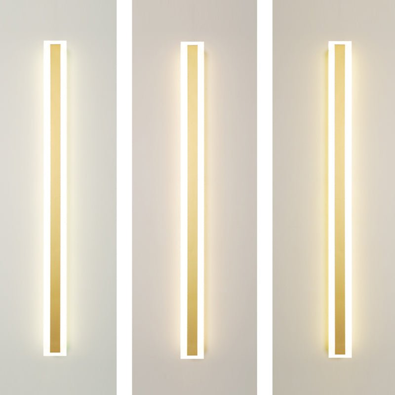 Lineare Form Metall Wandleuchten moderner Stil 1 Lichtwandbeleuchtung