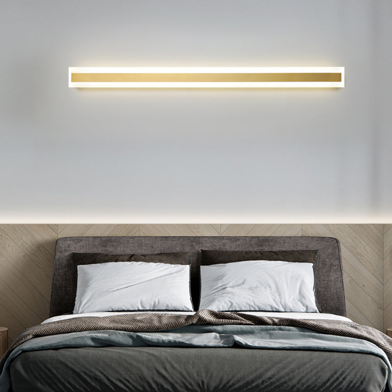 Lineare Form Metall Wandleuchten moderner Stil 1 Lichtwandbeleuchtung