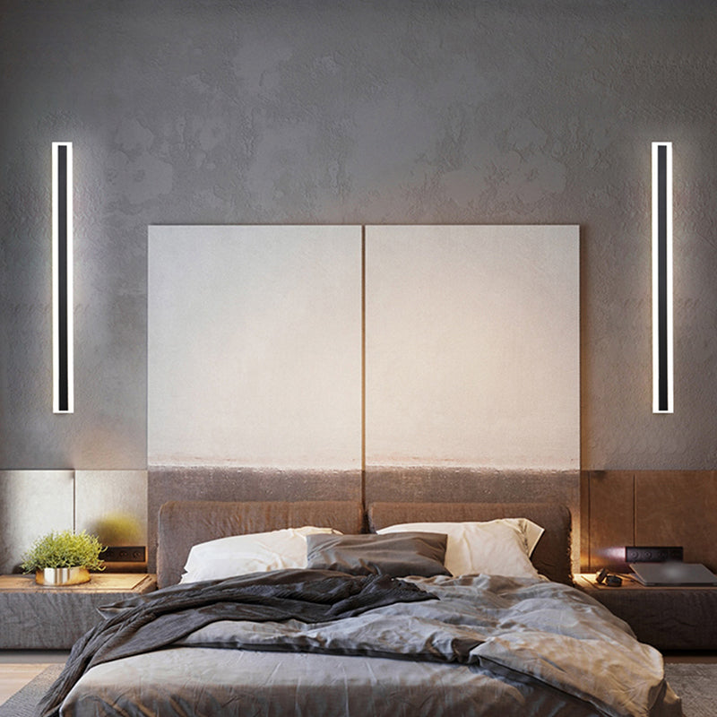 Lineare Form Metall Wandleuchten moderner Stil 1 Lichtwandbeleuchtung