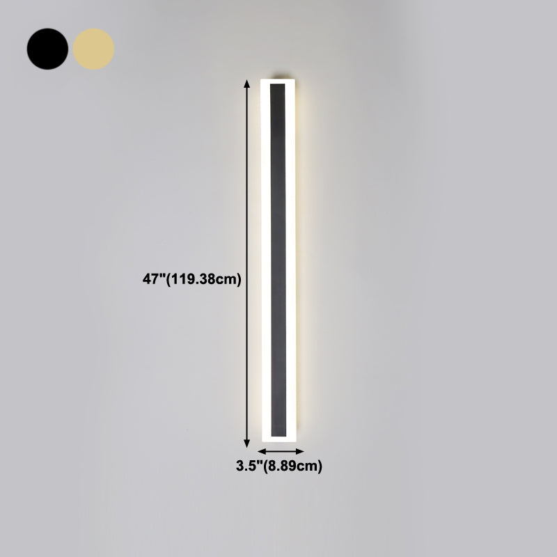 Lineare Form Metall Wandleuchten moderner Stil 1 Lichtwandbeleuchtung