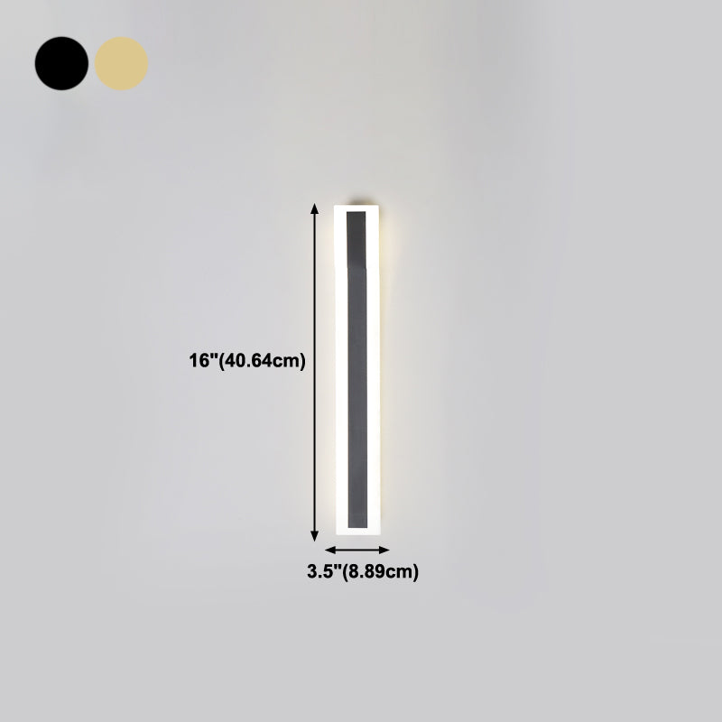 Lineare Form Metall Wandleuchten moderner Stil 1 Lichtwandbeleuchtung