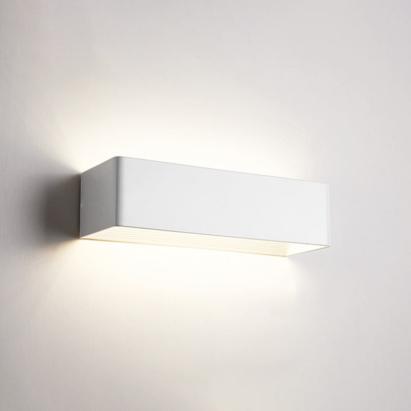 Forme carrée en métal applique de style moderne 2 lumières