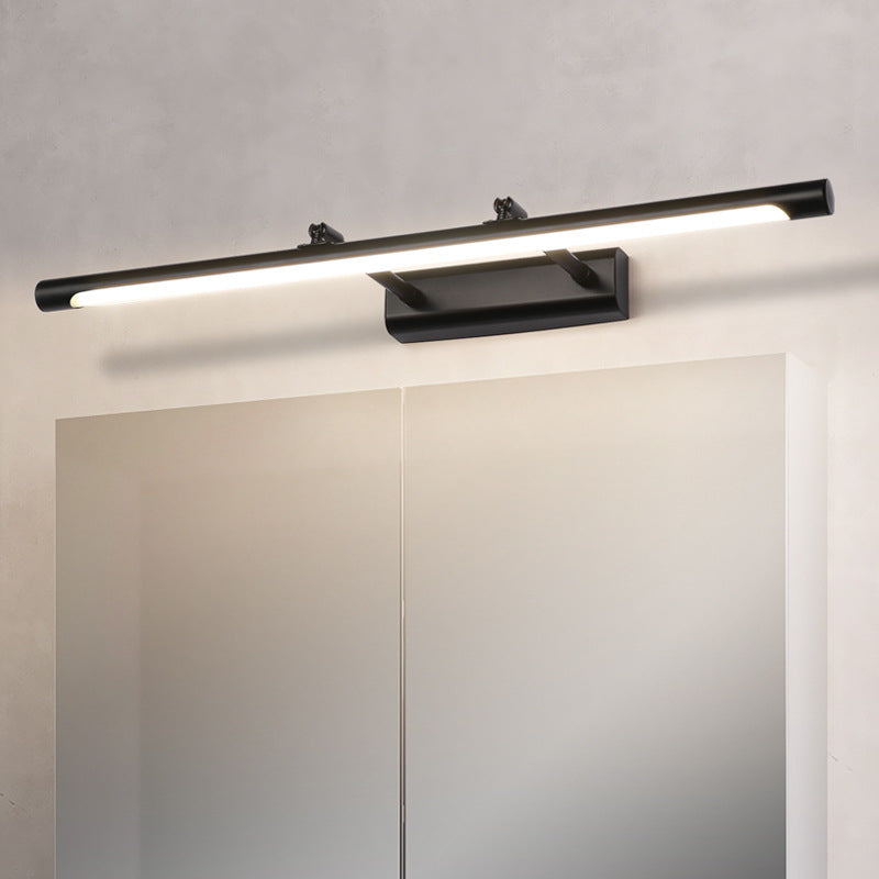 Lineaire vorm Metalen wand SCONCE Modern 1 lichte zwaaitarm Mirror Wandgemonteerd licht