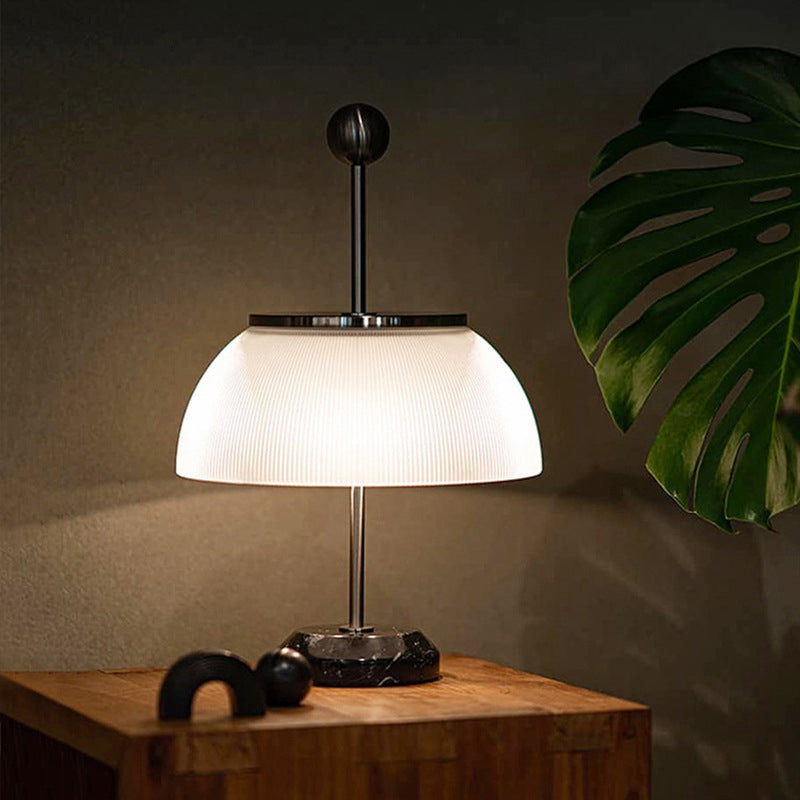 Glass Dome Table Lamp Modern Style 1 Light Night Table Lamps