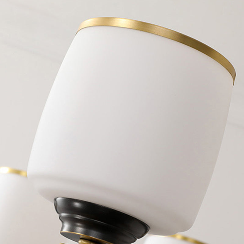 Multi Light Cylindrical Branch Hanging Pendant Modern Style Metal Hanging Lighting