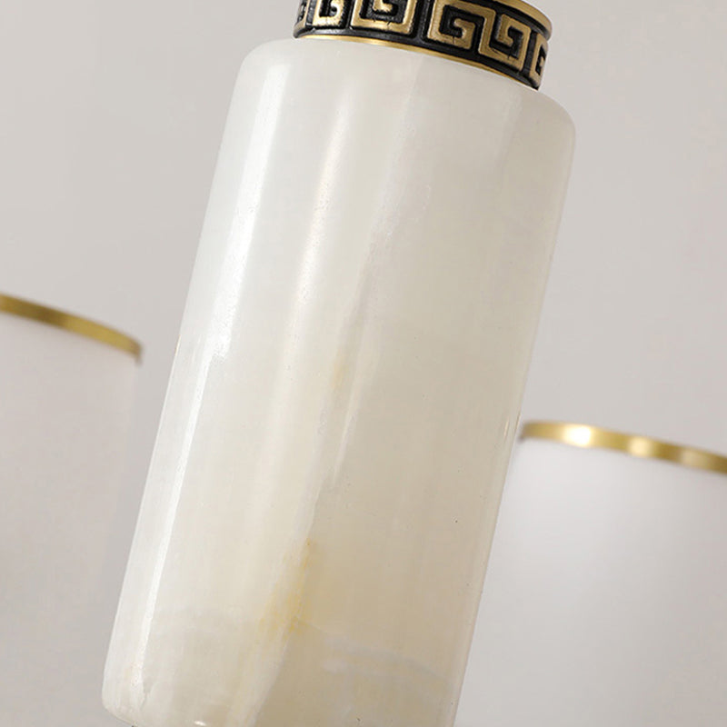 Multi Light Cylindrical Branch Hanging Pendant Modern Style Metal Hanging Lighting