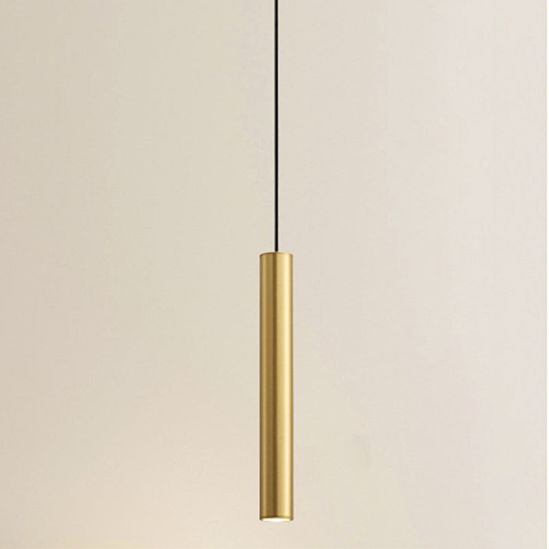 Metal Linear Shape Hanging Lights Modern Multi Light Pendant Light pour salle à manger