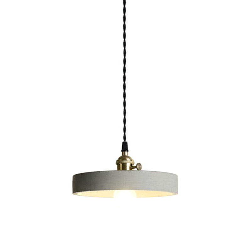 Créatif 1 Light Pendant Light Ciment suspendu luminaire pour le café