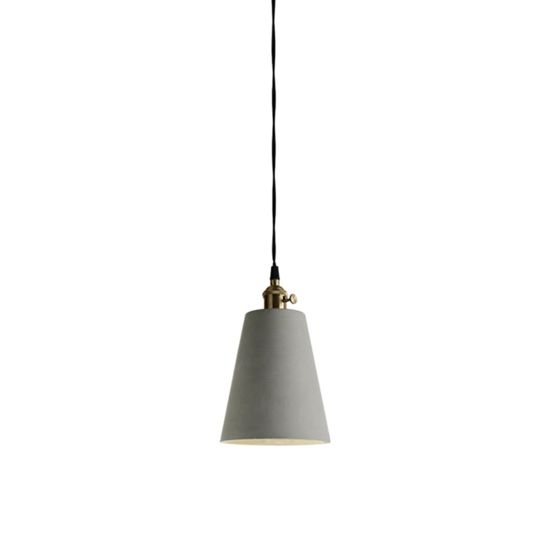 Créatif 1 Light Pendant Light Ciment suspendu luminaire pour le café