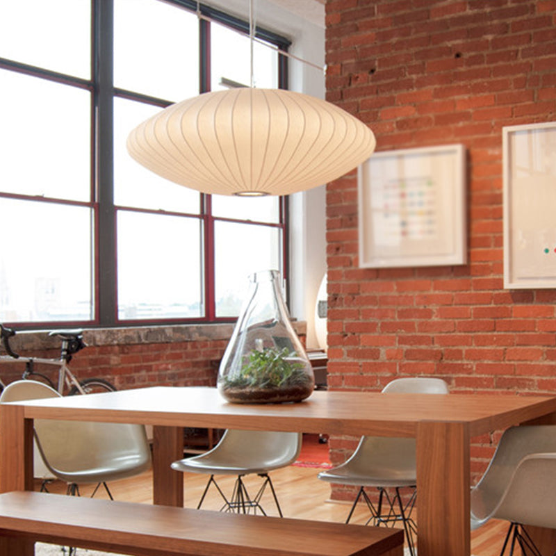 1-leichte Trommelhängung Anhänger moderne Seide hängende Beleuchtung für Wohnzimmer