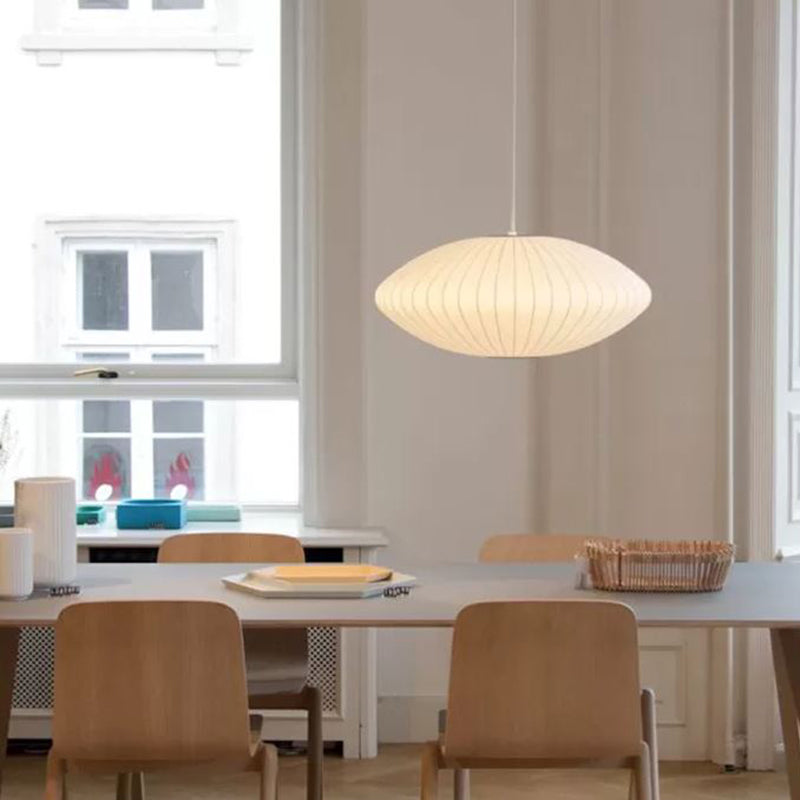 1-leichte Trommelhängung Anhänger moderne Seide hängende Beleuchtung für Wohnzimmer