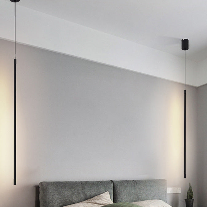 Metal Linear Hanging Lights Modern Style 1 Light Hanging Mount Fixture